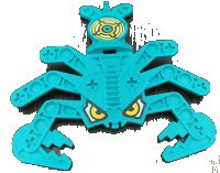 LEGO part Technic Competition Target Scorpion with Yellow Eyes and Shooting Target Pattern (Stickers) - Set 8268 32145pb01