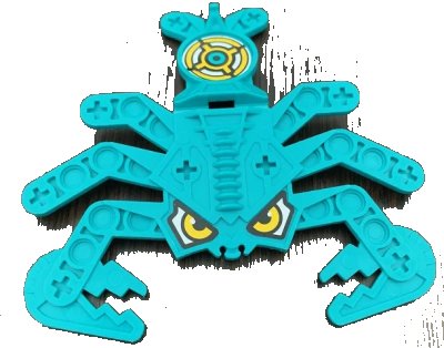 LEGO onderdeel Technic Competition Target Scorpion with Yellow Eyes and Shooting Target Pattern (Stickers) - Set 8268 (32145pb01)