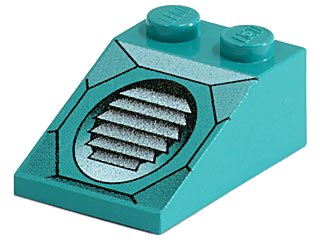 LEGO onderdeel Slope 33 3 x 2 with Air Vents Pattern (3298px1)