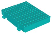 LEGO part Container, Book Cover Half, 12 x 10 x 2 2/3 72045