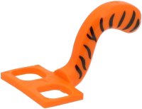LEGO onderdeel Minifigure Costume Tail Cat with Black Tiger Stripes Pattern 15504pb04