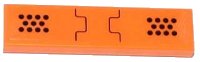 LEGO onderdeel Tile 1 x 4 with Black Lines and Black Dots Pattern (Sticker) - Set 70705 2431pb0315