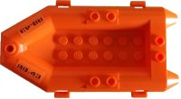 LEGO part Boat, Rubber Raft, Small with 'RB-43' Pattern on Both Sides (Stickers) - Set 4210 30086c01pb09