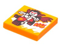 LEGO part Tile 2 x 2 with BeatBit Album Cover - Vampire on Motorcycle Pattern 3068pb1768