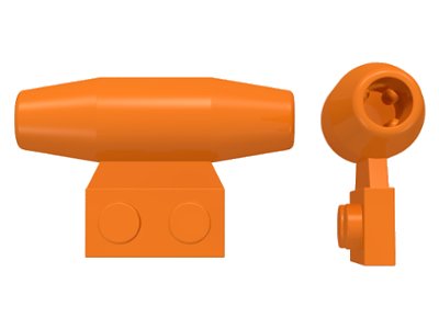 LEGO part Moteur, Lisse Petit, Plaque Côté 1 x 2 avec Logements Essieux (3475b)