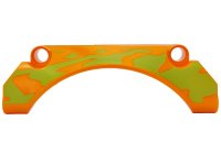 LEGO part Technic, Panel Car Mudguard Arched 9 x 2 x 3 Straight Top with Lime Animal Print Pattern Model Left Side 42531pb008L