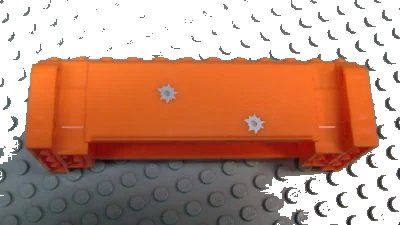 LEGO onderdeel Crane Section 4 x 12 x 3 with 8 Pin Holes with 2 Bullet Holes Pattern (Stickers) - Set 7709 (52041pb007)