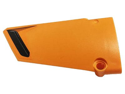 LEGO onderdeel Technic, Panel Fairing #17 Large Smooth, Side A with Black Air Intake Grille Pattern (Sticker) - Set 42093 (64392pb033)