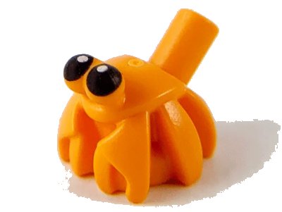 LEGO onderdeel Hermit Crab, Bar on Back with Black Eyes Pattern (69945pb01)