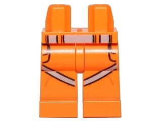 LEGO onderdeel Hips and Legs with SW Pockets and Diagonal Leg Belts Pattern (970c00pb0317)