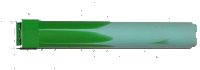 LEGO onderdeel Support 2 x 2 x 11 Solid Pillar with Marbled Bright Green Pattern 6168c01pb01