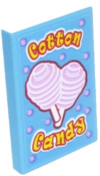 LEGO part Tile 2 x 3 with 'Cotton Candy' Pattern (Sticker) - Set 10261 26603pb019