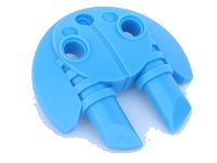 LEGO part Bionicle Weapon 5 x 5 Shield with Dual Round Prongs 41663