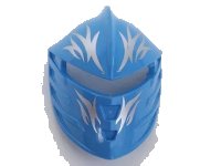 LEGO onderdeel Large Figure Visor, Jayko with Silver Pattern 47471pb01