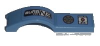 LEGO part Vehicle, Mudguard 1 x 4 1/2 with 'ENgyne' and 'EYEWEAR' Pattern Model Left Side (Stickers) - Set 8193 50947pb009L