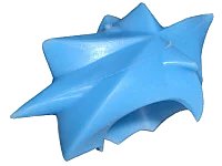 LEGO onderdeel Minifigure, Hair Angular Swept Sideways - Flexible Rubber 53981