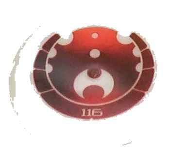 LEGO onderdeel Throwing Disk with Bionicle Kanoka 116 Ta-Metru Pattern (32171pb064)
