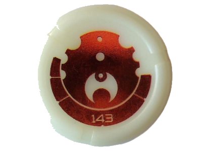 LEGO onderdeel Throwing Disk with Bionicle Kanoka 143 Ta-Metru Pattern (32171pb068)