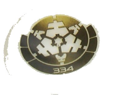 LEGO onderdeel Throwing Disk with Bionicle Kanoka 334 Po-Metru Pattern (32171pb084)