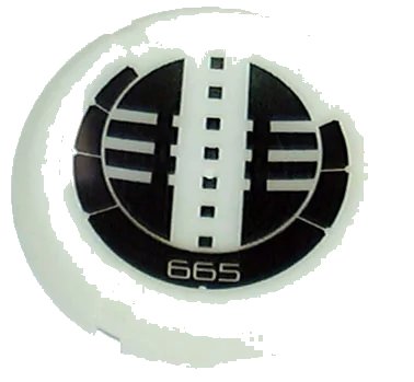 LEGO onderdeel Throwing Disk with Bionicle Kanoka 665 Onu-Metru Pattern (32171pb113)