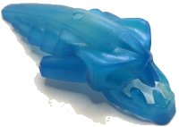 LEGO part Bionicle Head, Barraki Takadox with Marbled Trans-Dark Blue Pattern 57551pb01