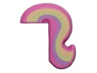 LEGO part Cat Tail with Rainbow Pattern 15429pb13