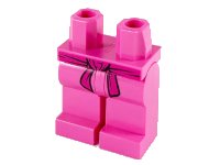 LEGO part Hips and Legs with Magenta Sash Pattern 970c00pb1050
