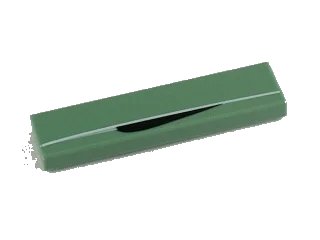 LEGO onderdeel Tile 1 x 4 with White Line with Black Curved Border Pattern (2431pb0161)