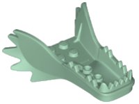 LEGO part Dragon Head (Ninjago) Jaw Lower with Frills and Sharp Teeth 25380