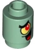 LEGO onderdeel Brick, Round 1 x 1 with SpongeBob Plankton Character Pattern (3062pb001)