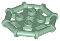 LEGO part Plate, Modified 2 x 2 with Bar Frame Octagonal, Reinforced, Completely Round Studs 75937