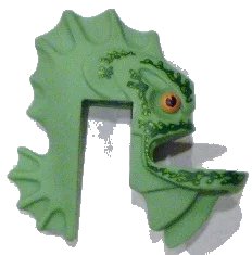 LEGO onderdeel Minifigure, Head, Modified Barracuda Pattern (93148pb01)