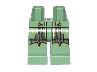 LEGO onderdeel Hips and Legs with SW Satele Shan Armor Pattern (970c00pb0193)