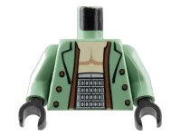 LEGO onderdeel Torso Spider-Man Dr. Octopus Open Shirt Pattern / Sand Green Arms / Black Hands 973pb0326c01