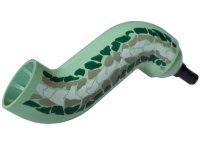 LEGO part Serpent Basilisk Neck S-Curve with Fixed Pin with Scales Pattern bb0296pb01