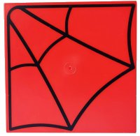 LEGO part Tile 6 x 6 with Black Spider Web Pattern 10202pb050