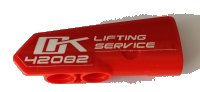 LEGO part Technic, Panel Fairing #21 Muy Pequeño Liso, Lado B con Patrón 'OK LIFTING SERVICE 42082' (Pegatina) - Set 42082 11946pb029