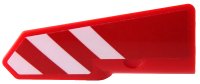 LEGO part Technic, Pannello Rivestimento #21 Molto Piccolo Liscio, Lato B con Motivo Strisce di Pericolo Rosso e Bianco (Adesivo) - Set 42098 11946pb083