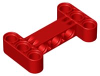 LEGO onderdeel Technic, Hefarm, Aangepaste H-Vorm Dik 3 x 5 Loodrecht 14720
