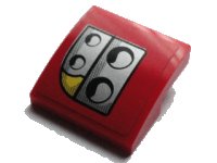 LEGO part Slope, Curved 2 x 2 x 2/3 with Headlights Pattern Model Left Side (Sticker) - Set 75913 15068pb109L
