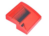 LEGO part Slope, Curved 2 x 2 x 2/3 with Black Faded Air Vents Pattern Model Left Side (Sticker) - Set 75890 15068pb377L