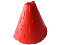 LEGO part Techo de Torre 4 x 8 x 6 Forma de Cono Medio con Tejas de Techo 1746