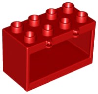 LEGO part Duplo Container Box 2 x 4 x 2 with Open Sides 18806