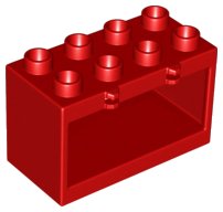 LEGO part Duplo Container Box 2 x 4 x 2 with Open Sides (18806)