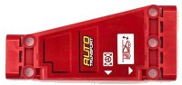 LEGO part Technic, Plaque Panneau 5 x 11 x 1 Effilée avec Motif 'AUTO TRANSPORT', Triangles Blancs, Cabine et Volant Côté Avant Gauche Modèle (Autocollant) - Ensemble 42098 18945pb016L