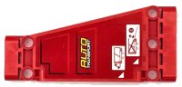 LEGO part Technic, Panelplatte 5 x 11 x 1 konisch mit 'AUTO TRANSPORT', weiße Dreiecke und Anhänger Motiv Modell hinten links (Aufkleber) - Set 42098 18945pb017L