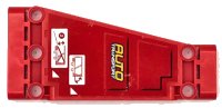 LEGO part Technic, Plaque Panneau 5 x 11 x 1 Effilée avec Motif 'AUTO TRANSPORT', Triangles Blancs et Remorque Côté Arrière Droit Modèle (Autocollant) - Ensemble 42098 18945pb017R