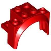 LEGO part Véhicule, Garde-boue 4 x 2 1/2 x 2 1/3 avec Arche Ronde 18974