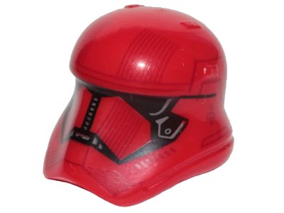 LEGO onderdeel Minifigure, Headgear Helmet SW Stormtrooper Ep. 9 Sith Trooper Pattern (20904pb06)