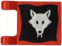 LEGO onderdeel Flag 2 x 2 Square with Wolfpack Pattern 2335p44